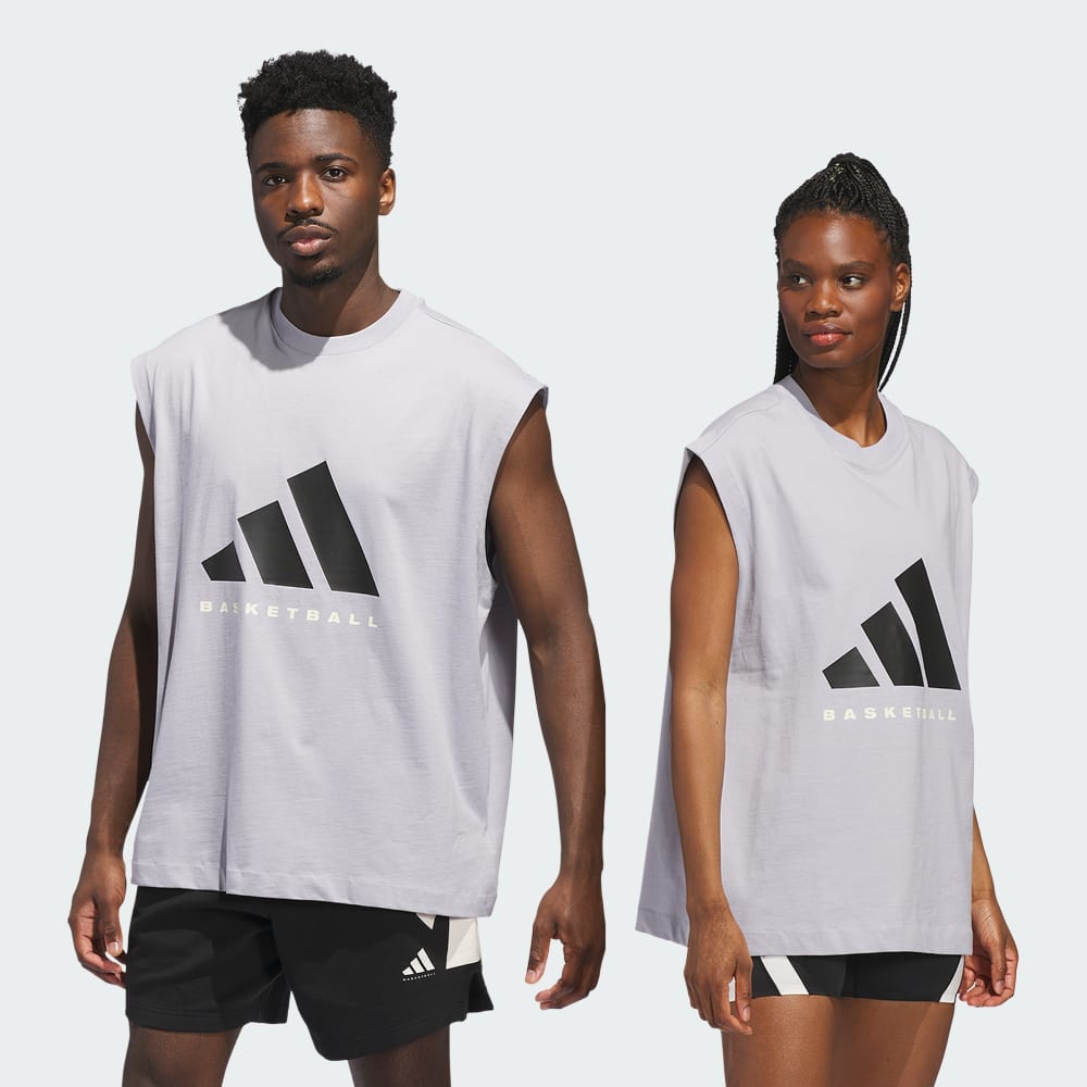 

Спортивный топ Adidas Basketball Sleeveless Tee (Gender Neutral), цвет Glory Grey