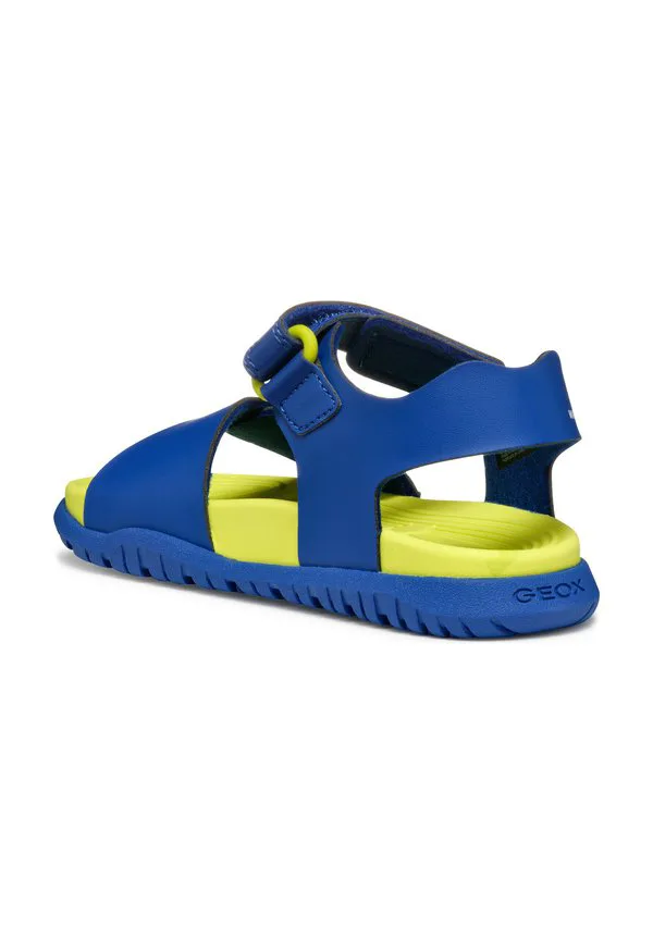 Трекинговые сандалии fusbetto Geox, Royal Fluo Yellow — фото 4