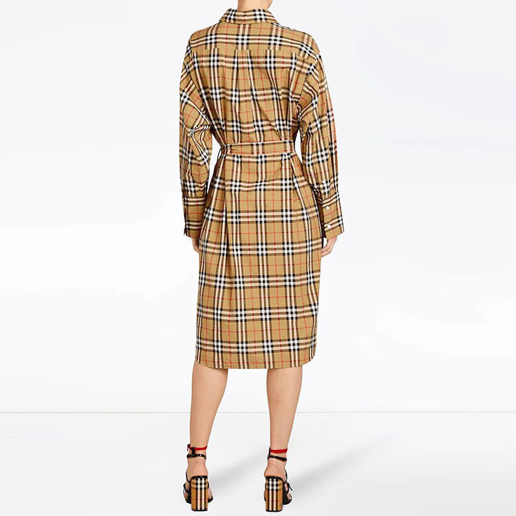 Юбка Burberry Женская Повседневная Длинная Archive бежевый — фото 3