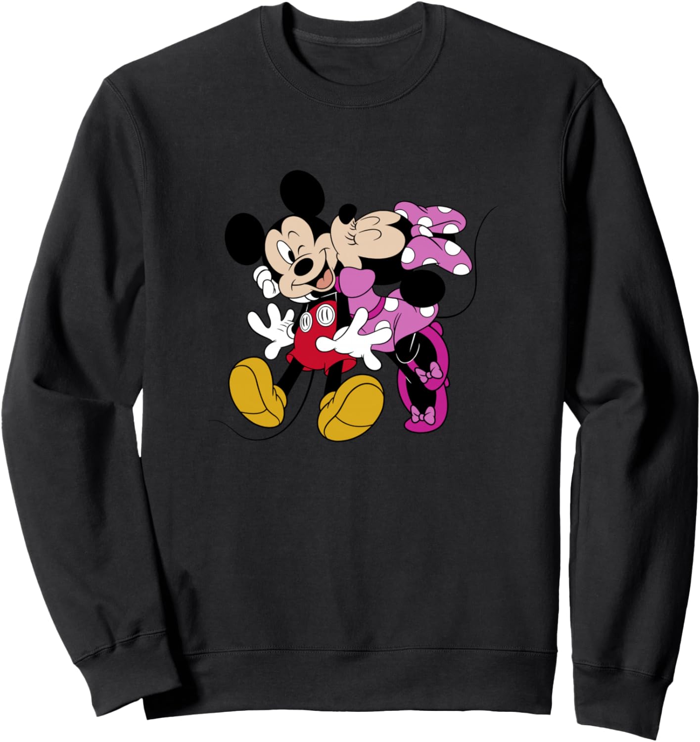 

Толстовка Disney Mickey & Friends ко Дню святого Валентина с поцелуем Минни Маус, черный