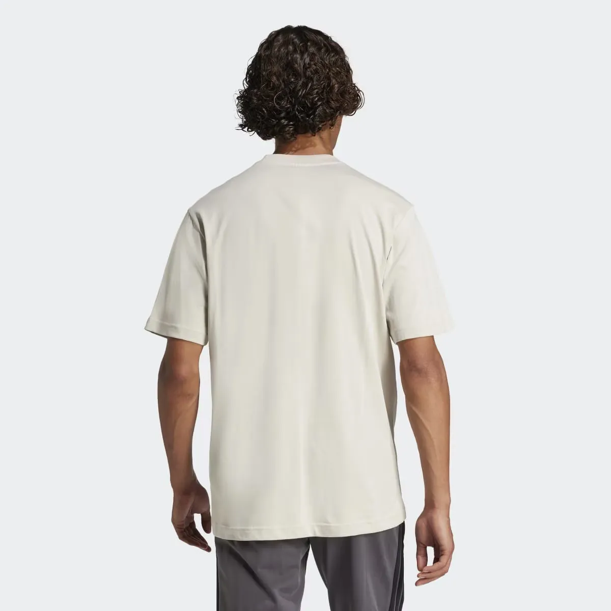 Футболка мужская Essentials Big Logo Adidas, серый — фото 2