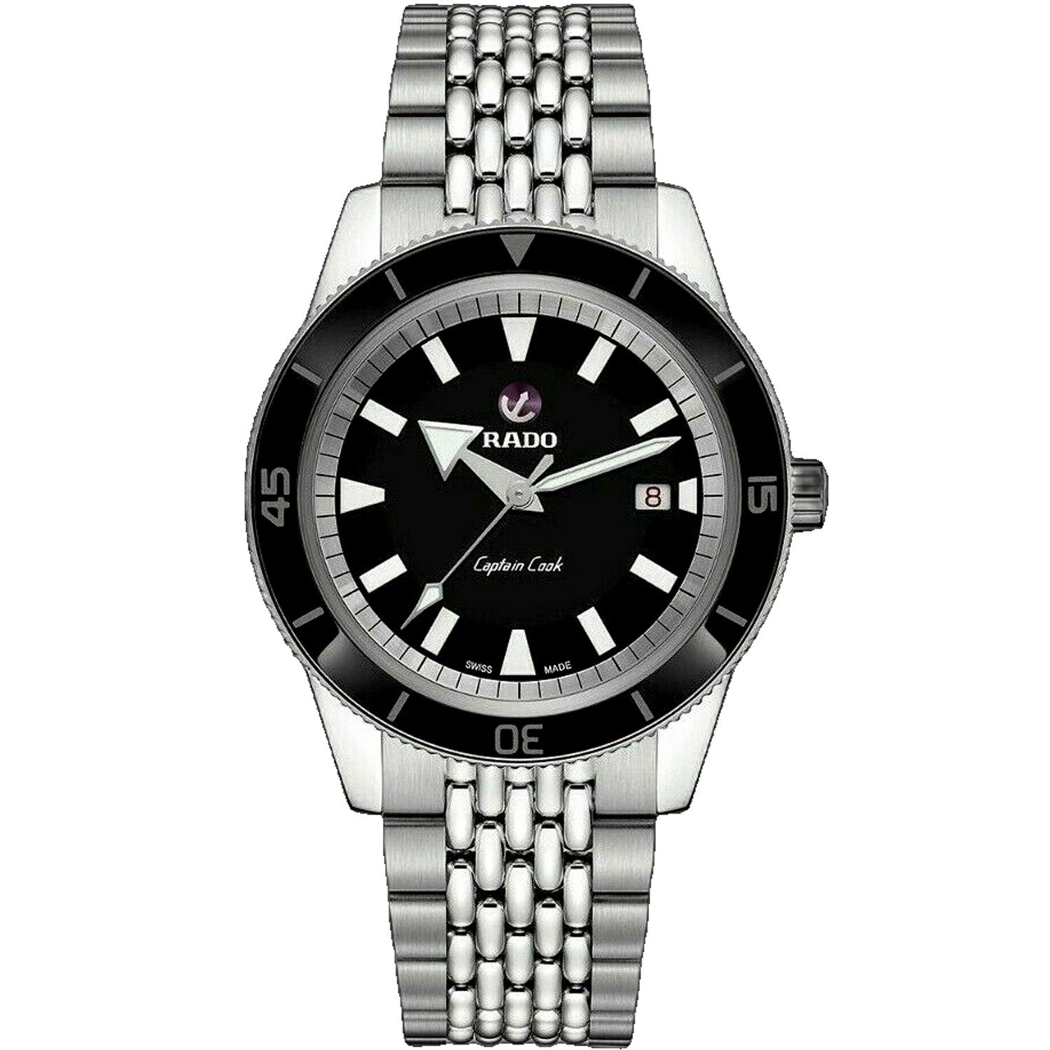 

Мужские часы Rado Captain Cook с черным циферблатом