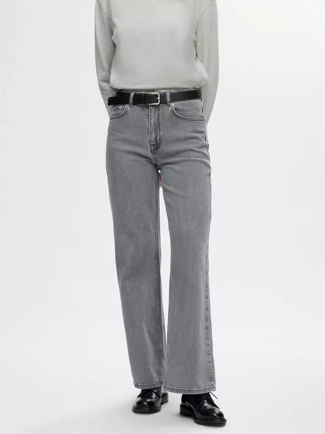 

Джинсы SELECTED FEMME Alice Wide Leg, серый