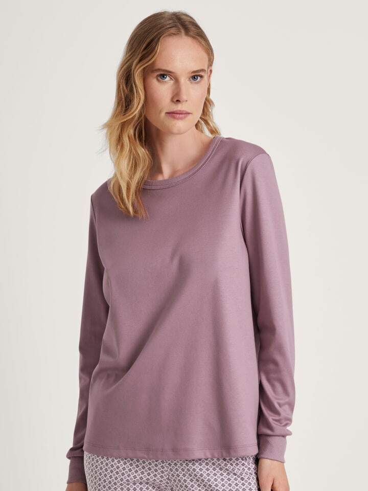 

Лонгслив Calida Shirt, цвет elderberry