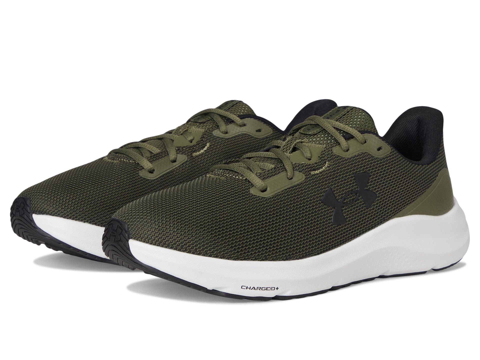 

Кроссовки Under Armour Charged Pursuit 4, цвет Marine Overdye Green/Marine Overdye Green/Black