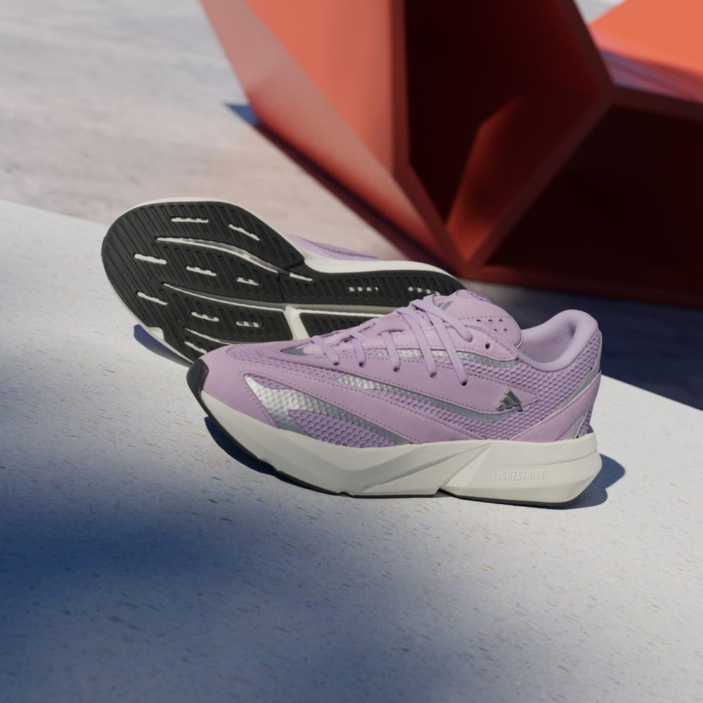 Кроссовки Adidas Lightblaze Shoes, цвет Powder Plum/Powder Plum/Matte Silver — фото 3