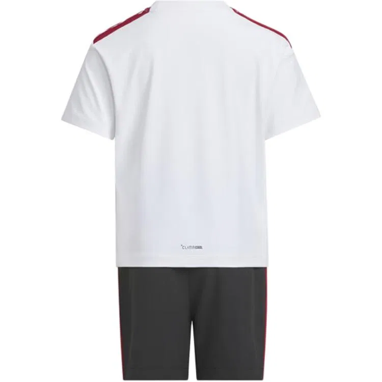 Детская спортивная одежда Casual с круглым вырезом Adidas, White/Black/Red — фото 3
