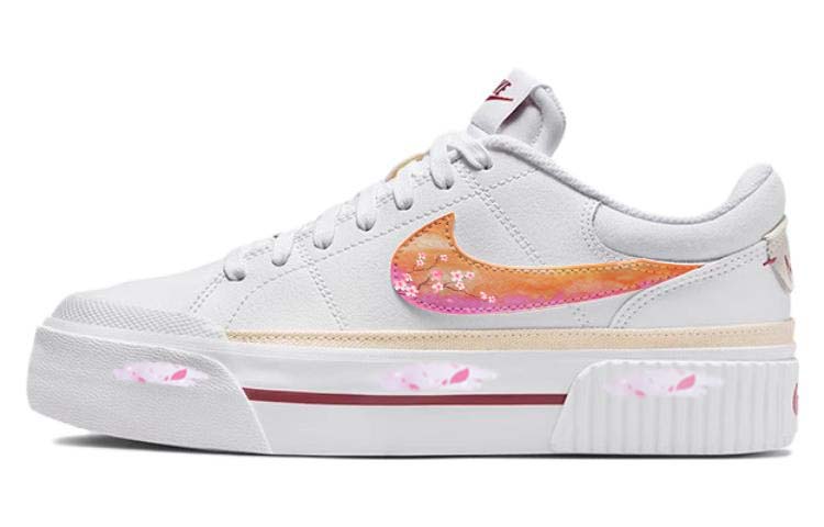 

Кроссовки Nike Court Lite Skateboarding Shoes Women's Low-top Pink/white, розовый