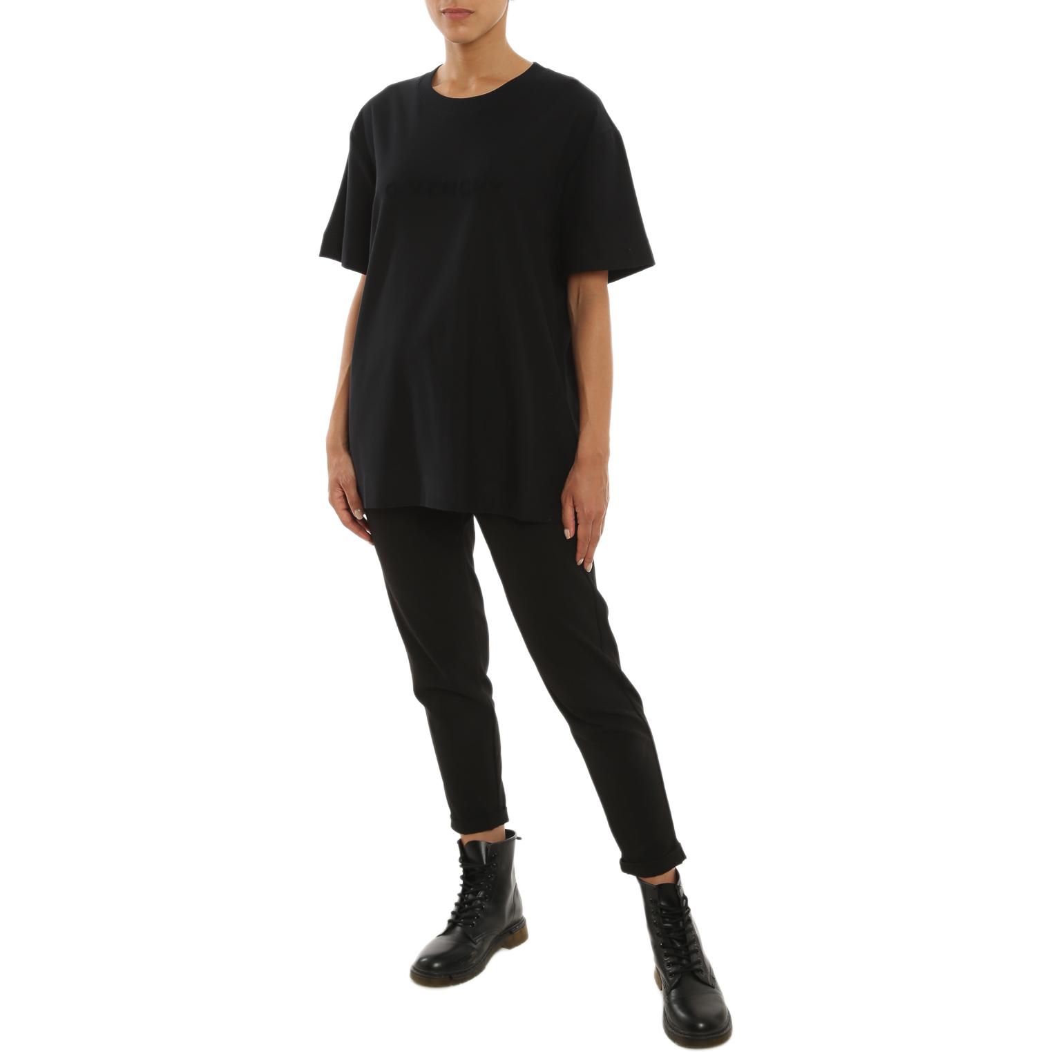 Футболка с короткими рукавами классического кроя 'Black' Givenchy — фото 4