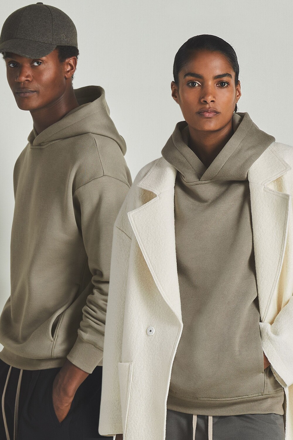 

Reiss | s толстовка с капюшоном из модального джерси Les 100 Ciel, хаки