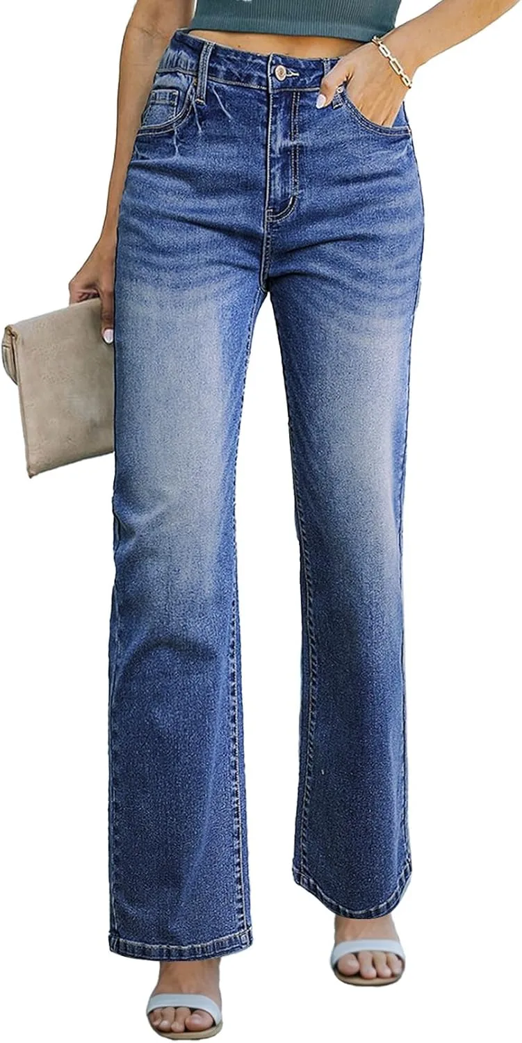 

Sidefeel женские джинсы широкие прямые высокие Zimbaplatinum