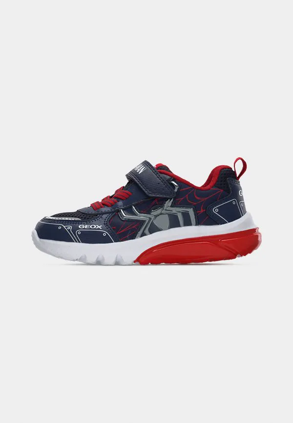 Светящиеся кроссовки marvel spiderman ciberdron boy Geox, Navy/Red — фото 2