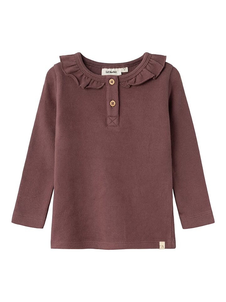 

Лонгслив Lil´Atelier Longsleeve, цвет Dunkelrot
