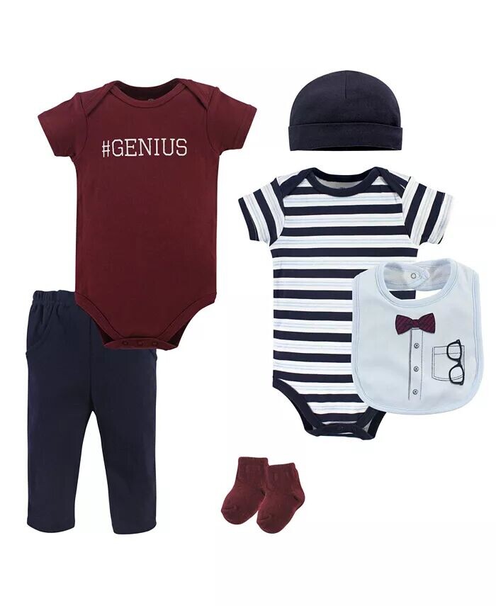 

Комплект из 6 предметов для новорожденного мальчика Little Treasure, красный