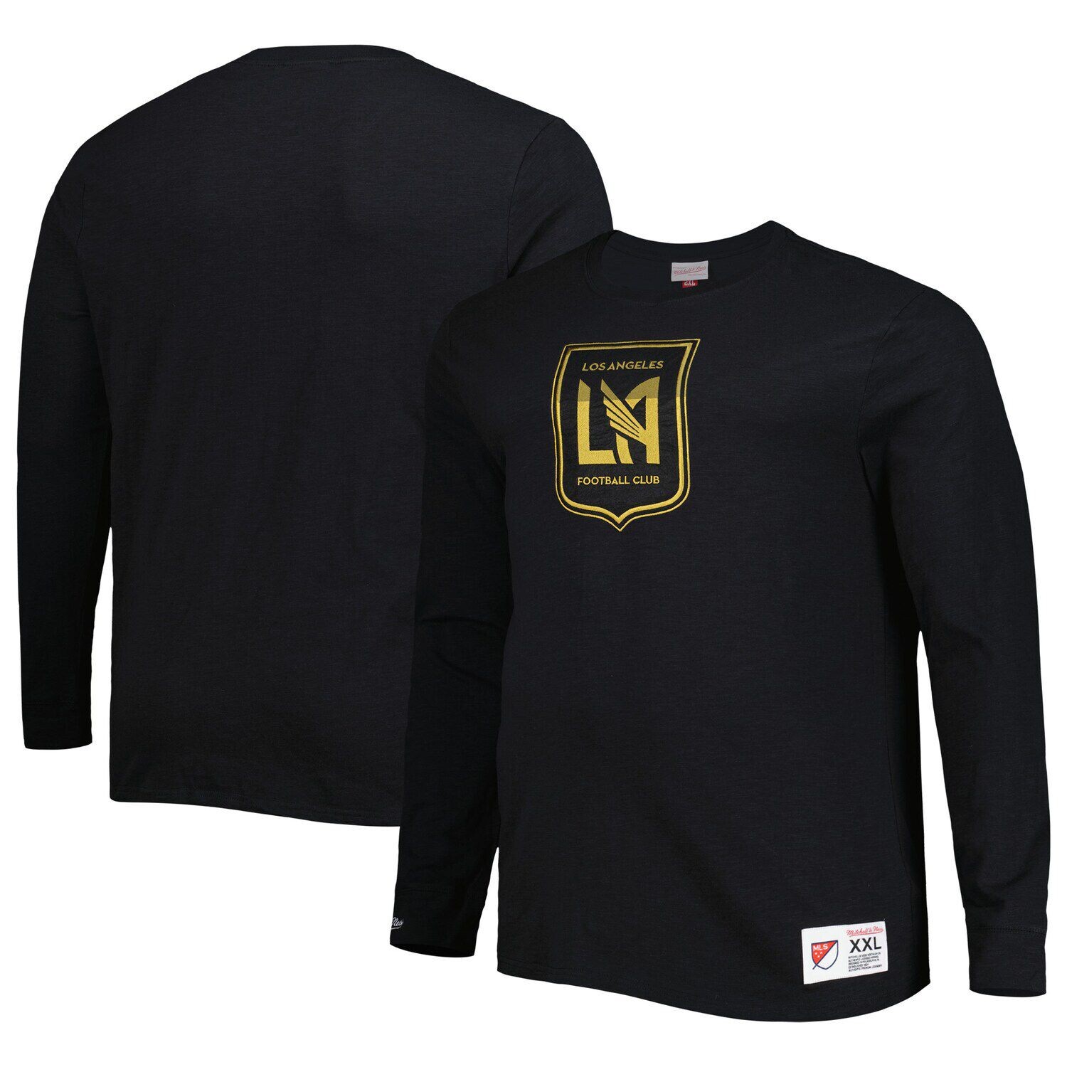 

Мужская черная футболка Mitchell & Ness LAFC Legendary с длинным рукавом, Черный, Мужская черная футболка Mitchell & Ness LAFC Legendary с длинным рукавом