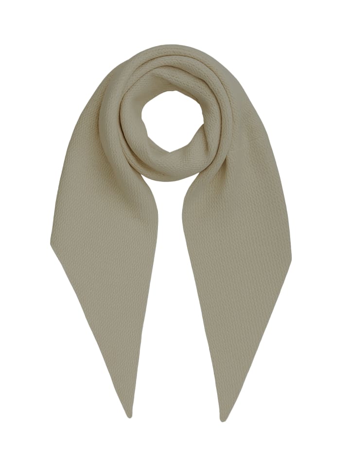 

Мягкий вязаный шарф с тонкой текстурой бежевого цвета. Faera