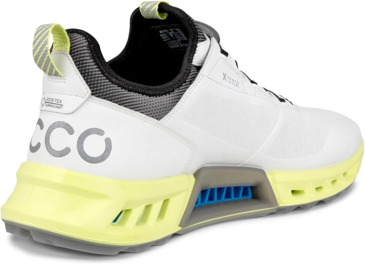 Мужские кроссовки ECCO Biom C4 Boa Gore-Tex водонепроницаемые, белый/желтый — фото 3