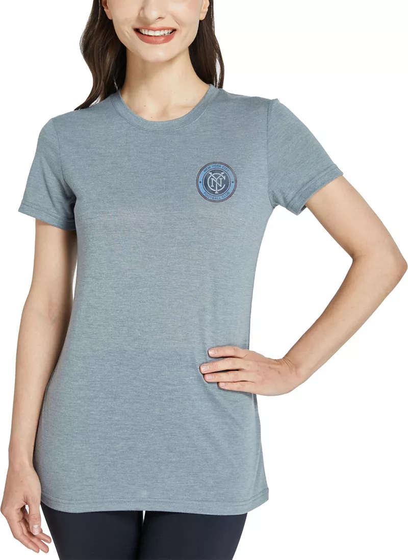 

Женская футболка Concepts Sport New York City FC Glory серого цвета