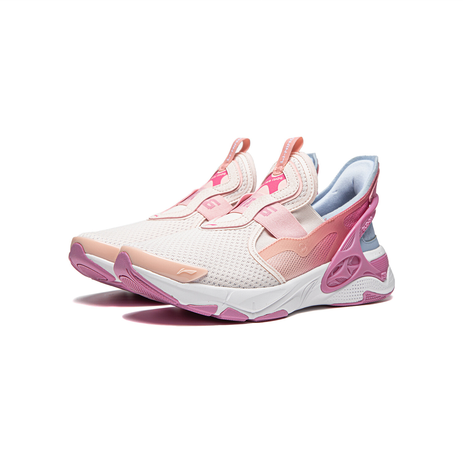 Кроссовки LINING YOUNG Kids Lifestyle Shoes Kids Low-top Light Rosy Pink / Dreamy Pink / Sky Blue, голубой — фото 3