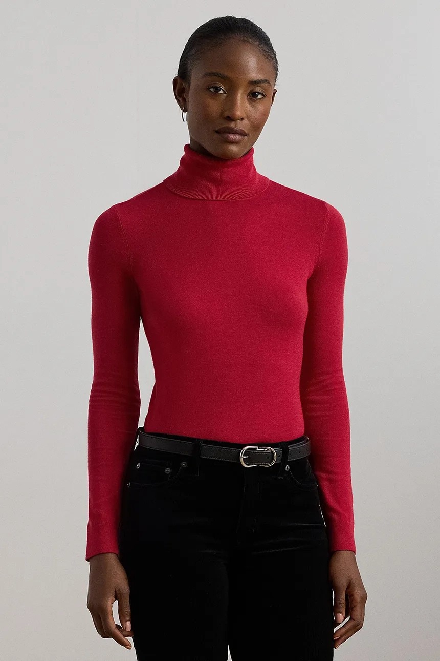 

Свитер с добавлением шелка Lauren Ralph Lauren, красный