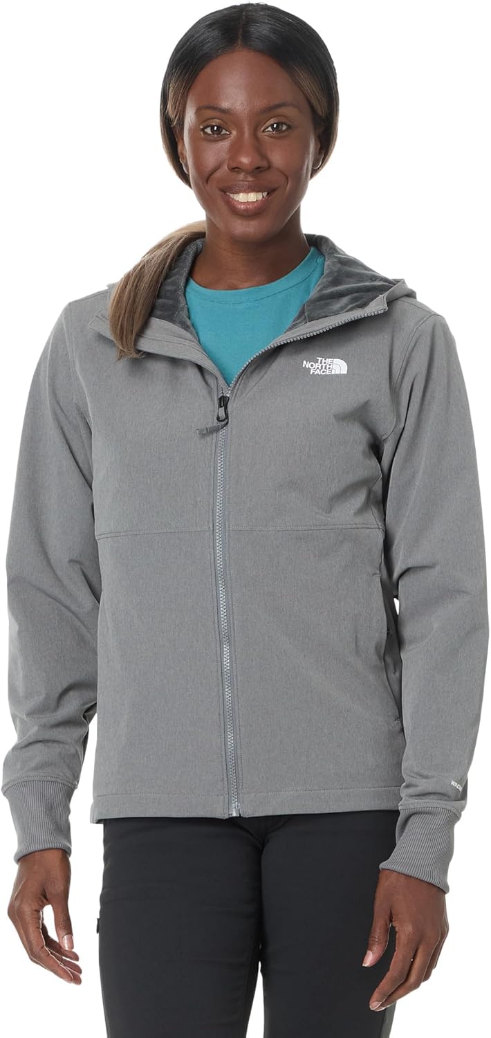 

THE NORTH FACE Женская куртка-толстовка Shelbe из флиса рашель с флисовой подкладкой, ветро- и влагозащитная, Smoked Pearl Heather