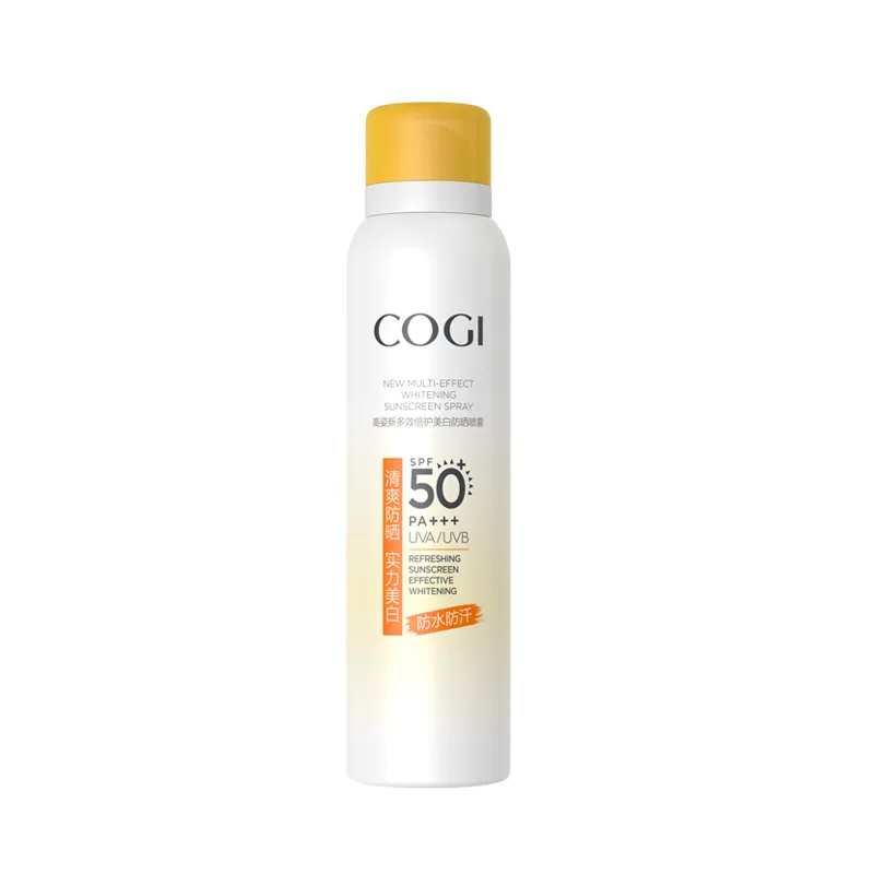 COGI Спрей для защиты от солнца унисекс, Sunscreen Sprays Red Text Transparent+Sunscreen Creams Sample 10ml — фото 2