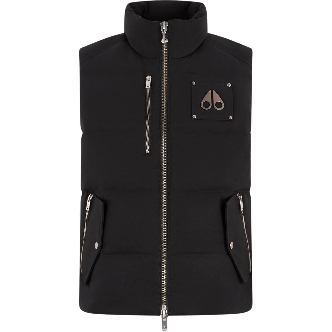 

Moose Knuckles Мужской пуховый жилет, черный, с воротником-стойкой, средней жесткости, другие характеристики