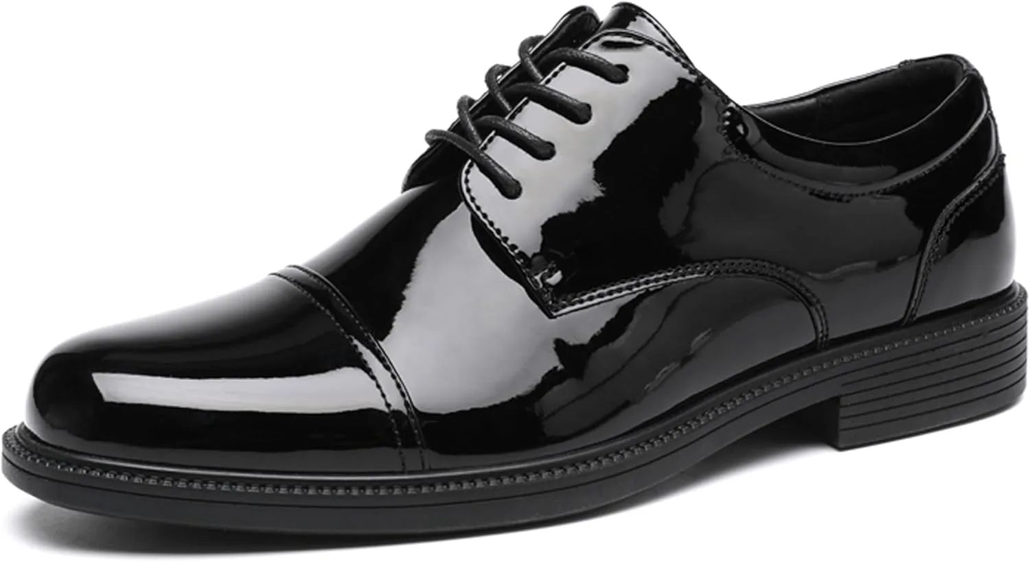 

Мужские классические формальные оксфорды DECARSDZ с лакированной кожей, шнуровкой, для смокинга, свадьбы и делового стиля, черный