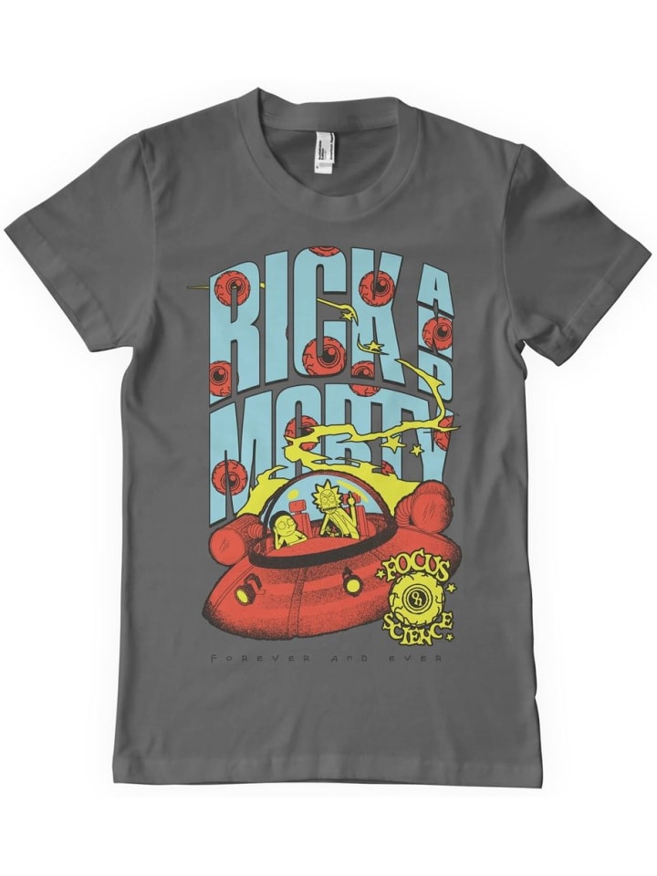 

Футболка Focus On Science T-Shirt Rick and Morty, серый