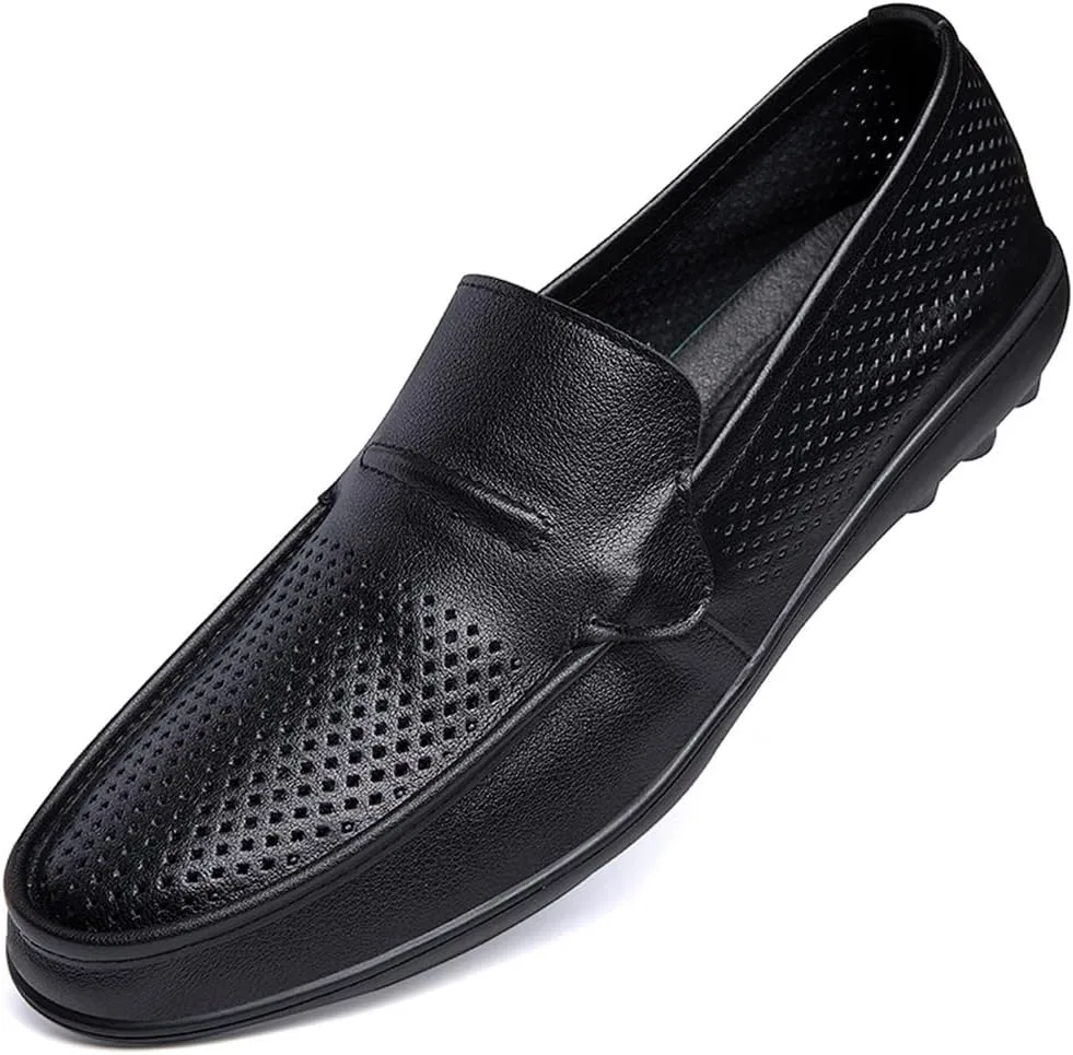 Лоферы кожаные Smoking Loafer, Black Hollow ZUZALA — фото 2