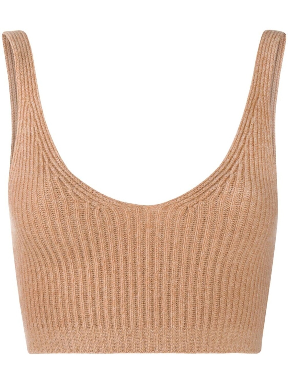 

Укороченный топ в рубчик Cashmere In Love, бежевый