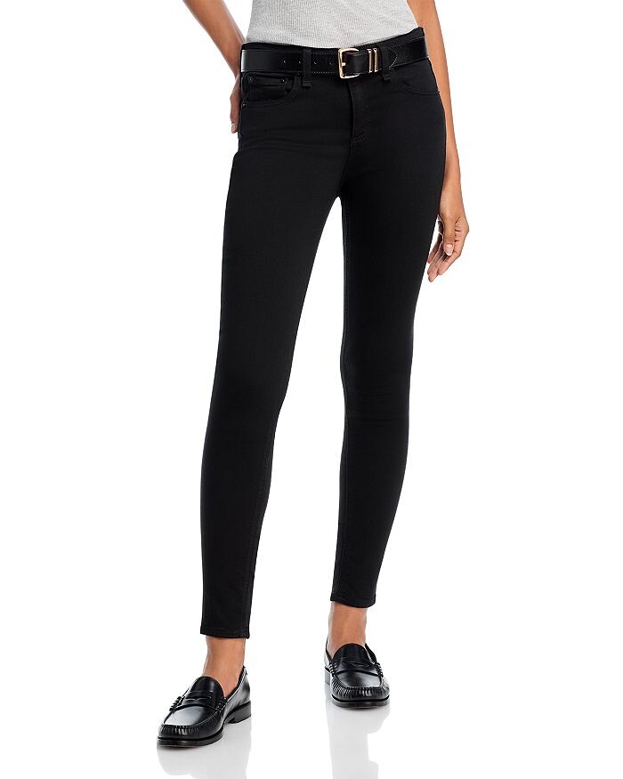 

Джинсы Flexi Nina с высокой посадкой rag &bone в цвете Черный rag & bone