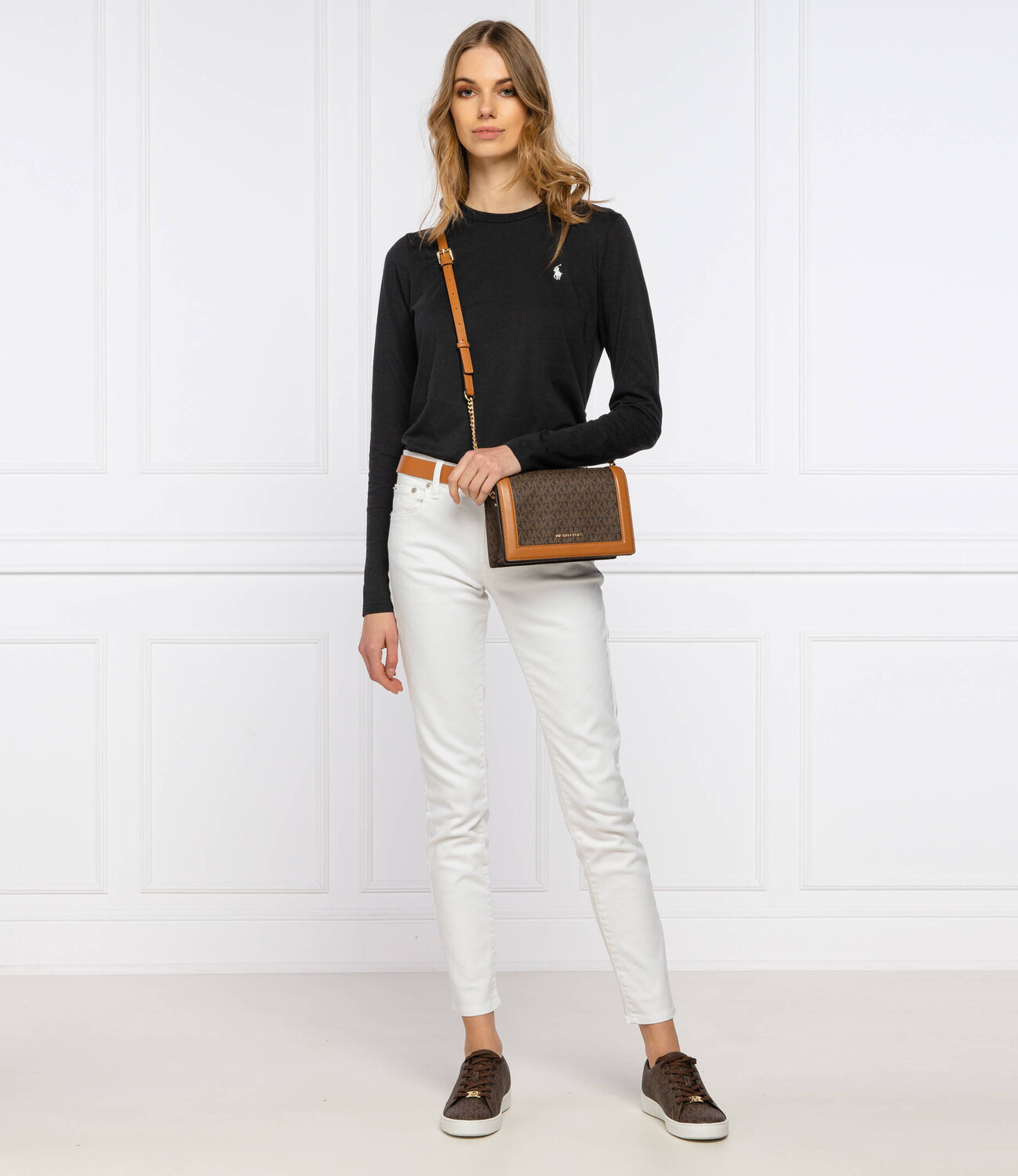 Блуза POLO RALPH LAUREN regular fit, черный — фото 2