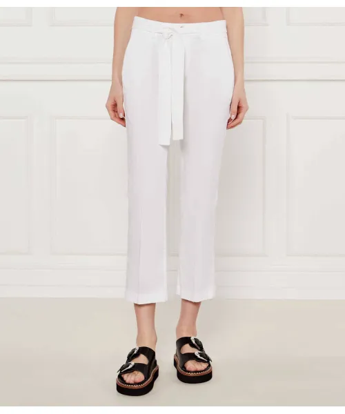 

Гламурные брюки с поясом Regular fit Liu Jo, белый