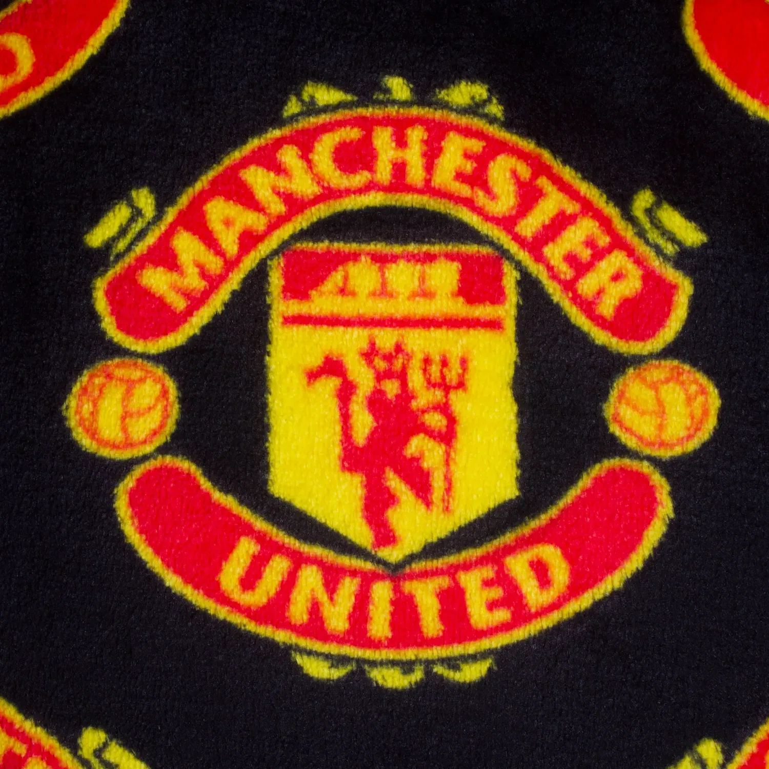Детский халат с капюшоном Manchester United FC, черный — фото 4