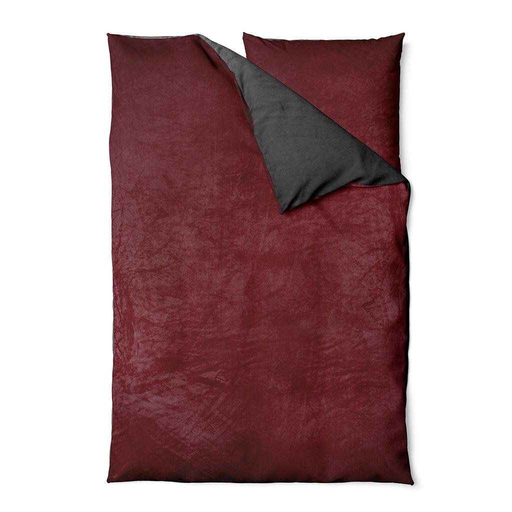 

Зимнее постельное белье Teddy Plush 135х200 + 80х80 пододеяльник Cashmere Touch Nicki Uni/Двусторонний Бордо Антрацит Visaggio