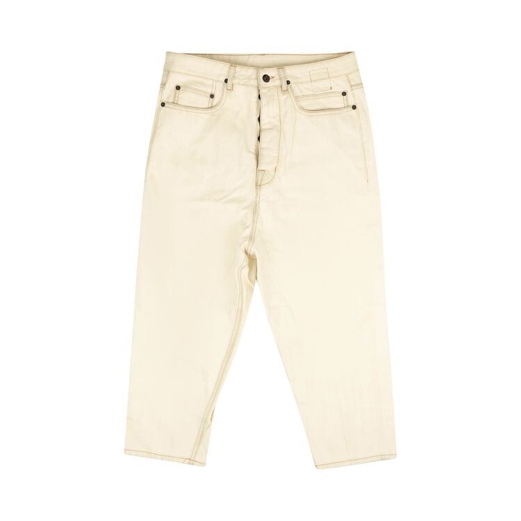 

Брюки Rick Owens DRKSHDW Collapse Cut Denim Pants White, белый