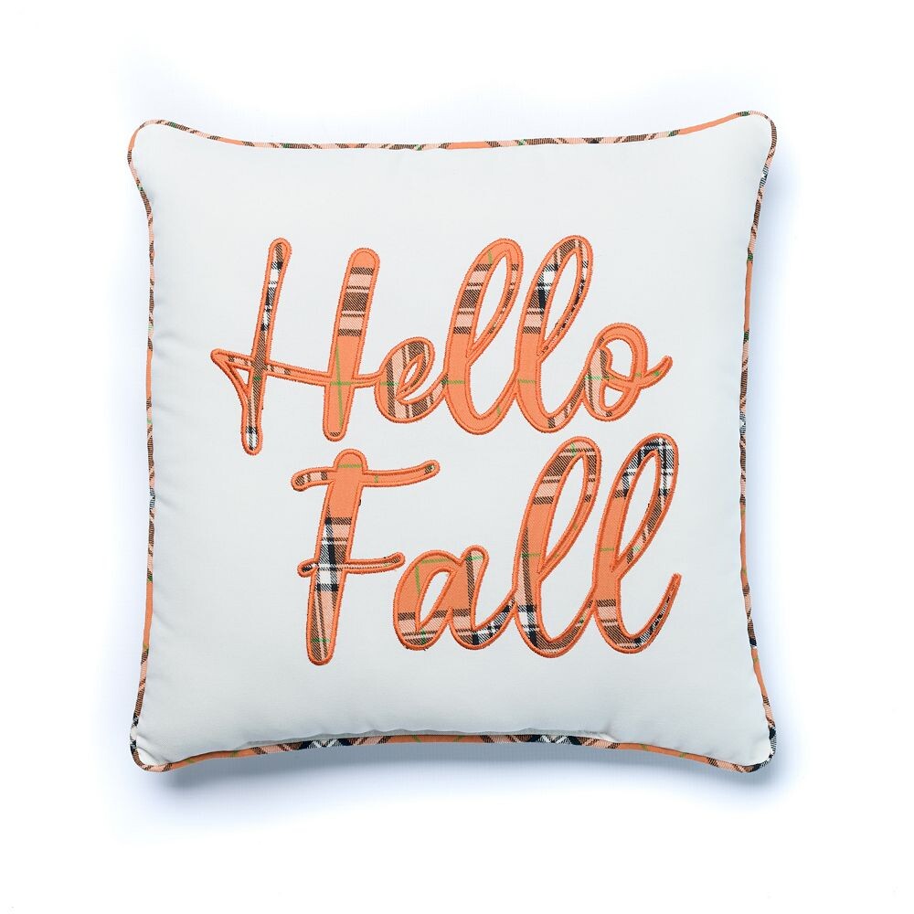 

Подушка в клетку Tempo Home Hello Fall, белый