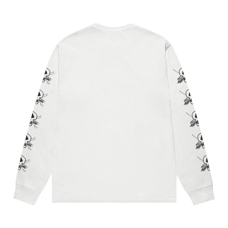 Футболка Stussy Pigment Dyed Foils Long-Sleeve Tee Natural, белый — фото 2