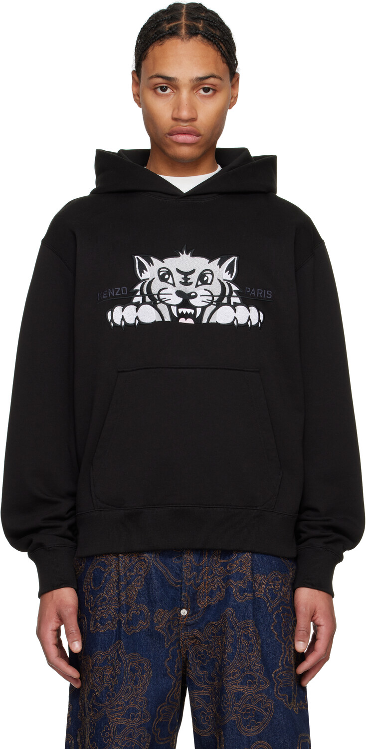 

Толстовка с вышитым принтом «Парижский счастливый тигр» Kenzo