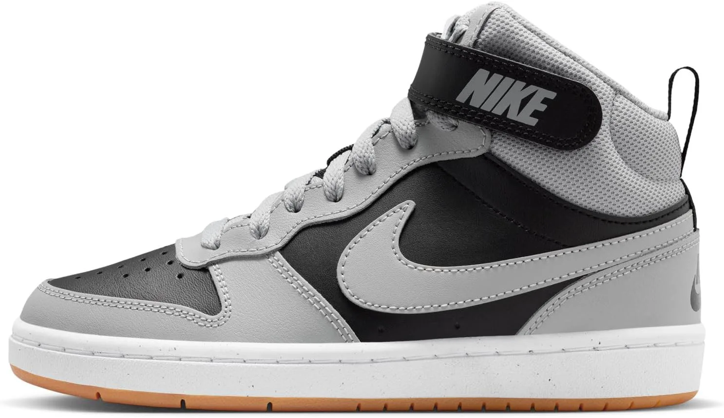 Кроссовки Nike Kids' Court Borough Mid 2, черный/серый/белый/коричневый
