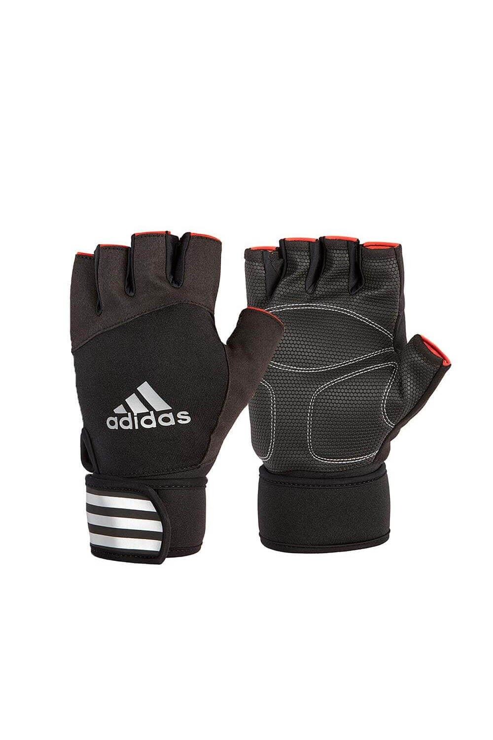 

Перчатки для тяжелой атлетики с половиной пальца Adidas, белый