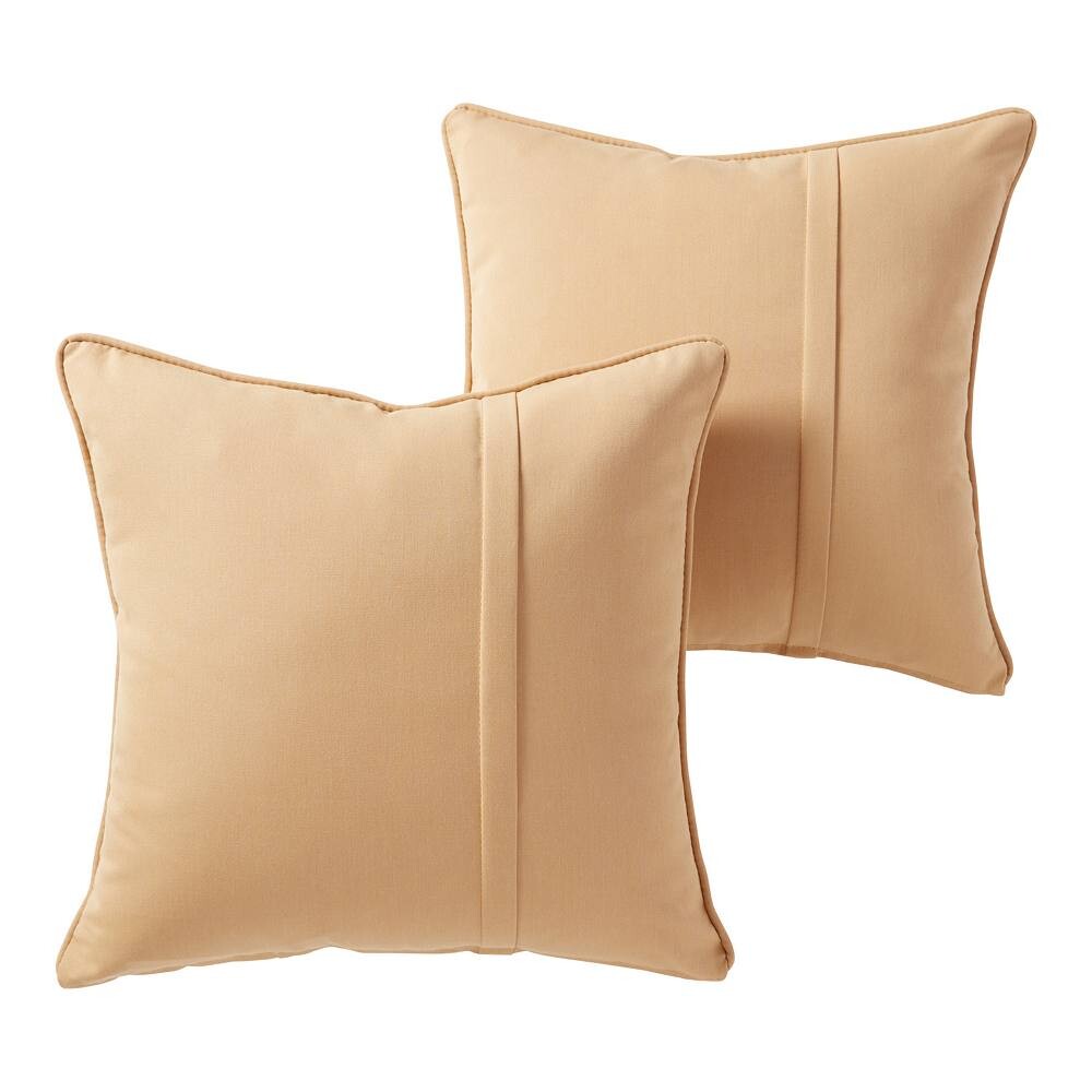 

Greendale Home Fashions Набор из 2 декоративных подушек для улицы Sunbrella, цвет Wheat