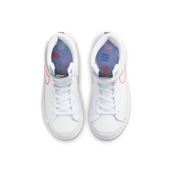 Кроссовки blazer mid '77 se 'playful branding - white' Nike, белый — фото 4