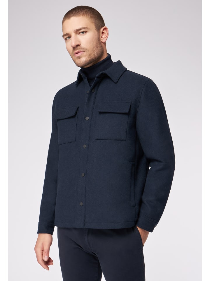 

Флисовая куртка свободного кроя, темно-синего цвета Roy Robson