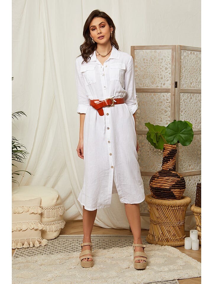 

Длинное платье Lin Passion Leinen, белый