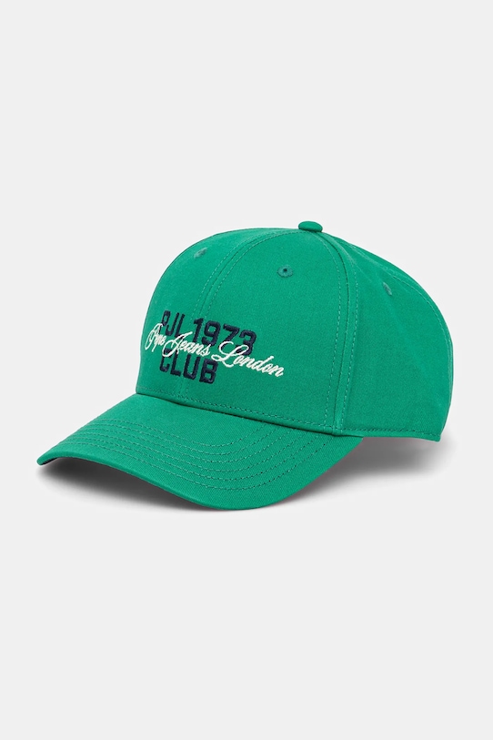 

Хлопковая кепка с козырьком TALBOT CAP Pepe Jeans, зеленый