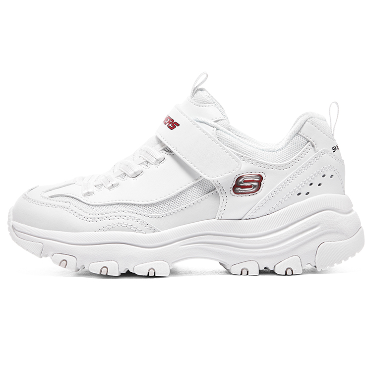Кроссовки Shock Absorbers Abrasion Resistant Slip Resistant Low top Kids Lifestyle Shoes Teenagers Skechers, белый — фото 2