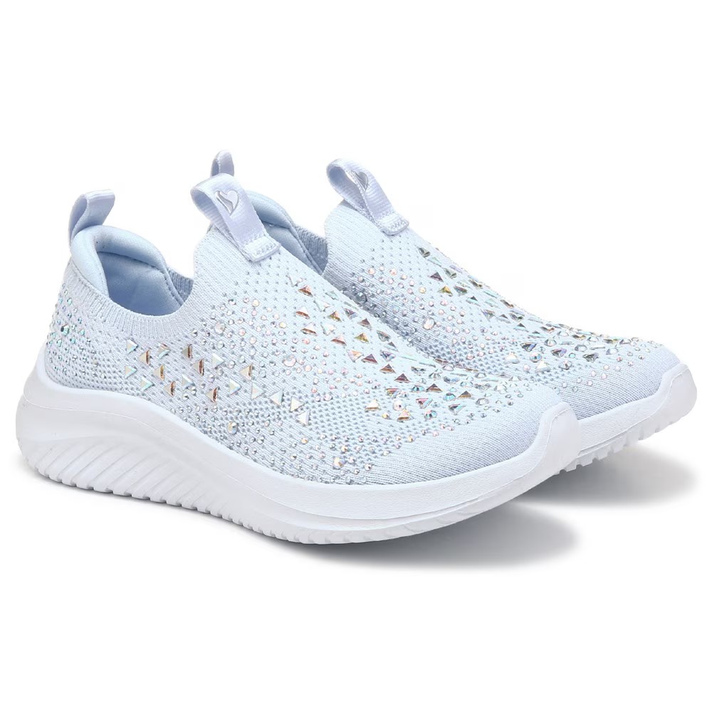 

Ультра гибкие кроссовки-слайдеры для маленьких/больших детей Skechers, голубой