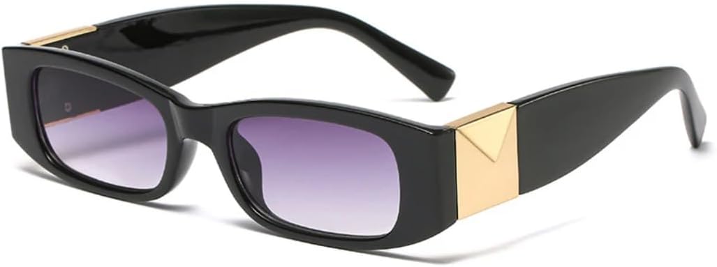 

Винтажные солнцезащитные очки в маленькой оправе для женщин и мужчин, модные, роскошные, дизайнерские, в стиле панк, солнцезащитные очки с защитой от УФ-излучения UV400 SZVVBKK, Black Gray